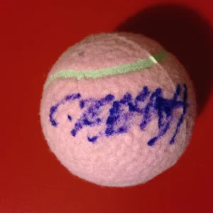 Carina Witthoeft Pink Wilson Hope Cancer Research Tennis Ball Signed Auto
