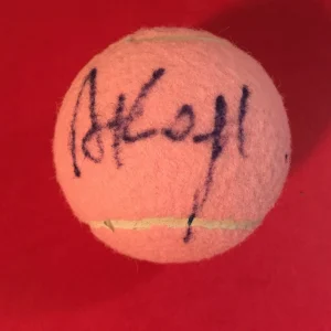 Ana Konjuh Pink Wilson Hope Cancer Research Tennis Ball Signed Auto
