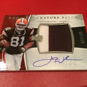 Travis Wilson 2006 Exquisite Signature Rookie 2-CLR Patch Jersey Auto /225