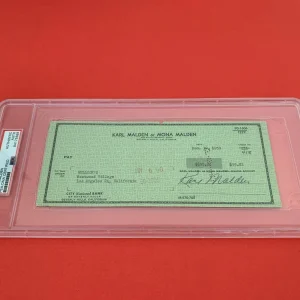 Karl Malden Oscar Academy A Streetcar Named Desire Check Signed Auto PSA/DNA