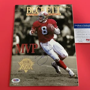 Steve Young 49ers 1995 Beckett Magazine Signed PSA/DNA COA
