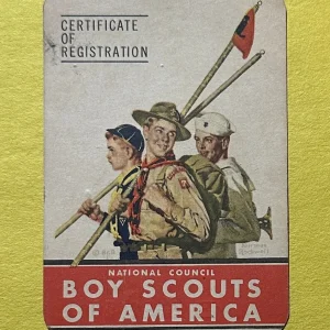 1952 VINTAGE BOY SCOUTS OF AMERICA IDENTIFICATION CARD
