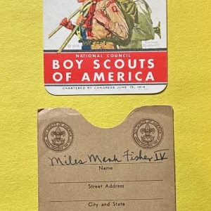 1948-49 VINTAGE BOY SCOUTS OF AMERICA IDENTIFICATION CARD
