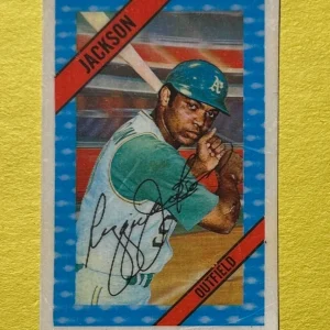 1972 KELLOGG'S 3-D SUPER STARS REGGIE JACKSON #20 ATHLETICS HOF