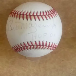 BILL MAZEROSKI PIRATES HOF 91 SIGNED AUTOGRAPHED N.L. BASEBALL BECKETT AUTH
