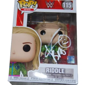 MATT RIDDLE signed (WWE) WRESLTING autographed #115 Funko Pop PSA/DNA AN10023
