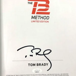 TOM BRADY Signed Autograph Book "The TB12 Method" JSA LOA Tampa Bay Patriots
