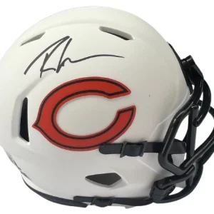 ROSCHON JOHNSON signed (CHICAGO BEARS) mini football helmet BECKETT BAS AC93132
