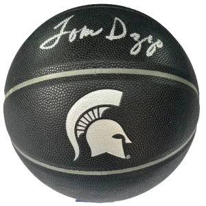 TOM IZZO signed (MICHIGAN STATE SPARTANS) F/S LOGO basketball PSA/DNA AN10049

