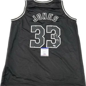 TRE JONES signed jersey PSA/DNA San Antonio Spurs Autographed

