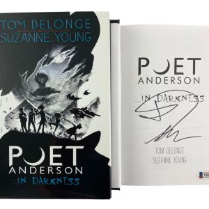 Tom DeLonge Blink-182 Signed Autograph Poet Anderson in Darkness Book w/ Beckett
