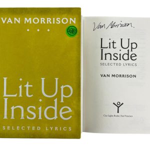 Van Morrsion Them Signed Autograph Lit Up Inside Book w/ Beckett COA Moon Dance