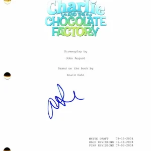 AnnaSophia Robb Signed Autograph Charlie and the Chocolate Factory Movie Script
