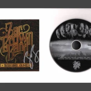 Zac Brown Signed Autograph Welcome Home Framed CD Display - Band w/ JSA COA
