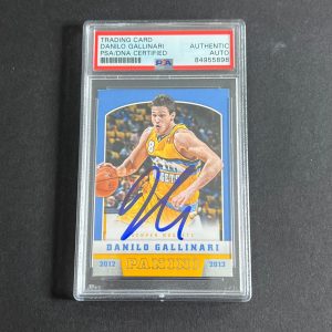 2012-13 Panini Basketball #38 Danilo Gallinari Signed AUTO PSA Slabbed Nuggets
