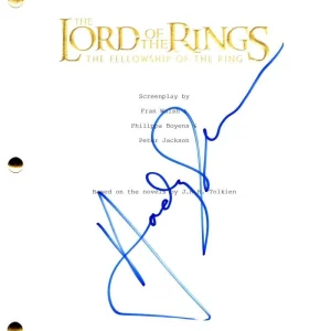 Andy Serkis Signed Autograph Lord of the Rings Fellowship of Ring Movie Script
