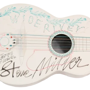 Steve Miller Signed Autograph Hand Painted Sketched Acoustic Guitar w/ JSA COA
