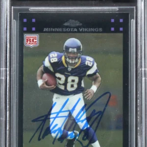 Vikings Adrian Peterson Signed 2007 Topps Chrome #TC181 RC Auto 10! BAS Slabbed
