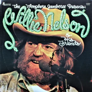WILLIE NELSON Longhorn Jamboree SIGNED AUTOGRAPHED VINYL RECORD ACOA
