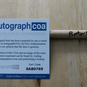BUTCH VIG of Garbage/Nirvana signed Drum Stick ACOA
