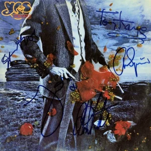 YES Tormato LP Jacket. SIGNED by all 5, Jon, Steve, Alan, Chris and Tony!!! ACOA

