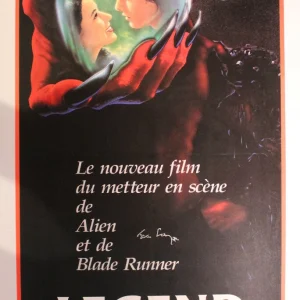 LEGEND 1985 (Ridley Scott) SIGNED French Door Poster TIM CURRY, Linen Backed BAS