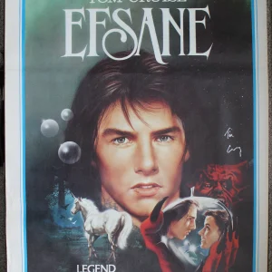 LEGEND 1985 (Ridley Scott) SIGNED Turkish Poster TIM CURRY BAS RARE!!!