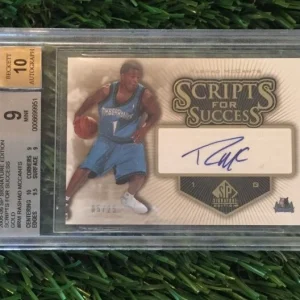 2005 SP Signature Scripts For Success RASHAD McCANTS AUTO /25 BGS 9 MINT
