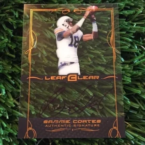 2015 Leaf Clear Football - Sammie Coates - #BA-SC1 Base Autograph Acetate Auto
