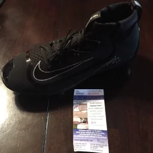 TREVOR STORY Signed BLACK NIKE AIR HUARACHE BASEBALL CLEAT JSA/COA SD20003