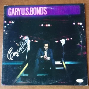 The "Dedication" album signed by Gary U.S. Bonds JSA COA
