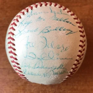 1963 Milwaukee Braves Team Signed Baseball 27 signatures JSA LOA
