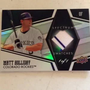 1/1 true 1/1 2008 UD Spectrum BLACK MATT HOLLIDAY GU GW JERSEY RELIC TRUE 1/1
