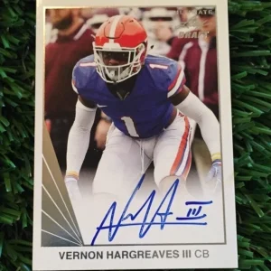 Vernon Hargreaves III Leaf Ultimate Draft On Card Auto Autograph RC Buccaneers