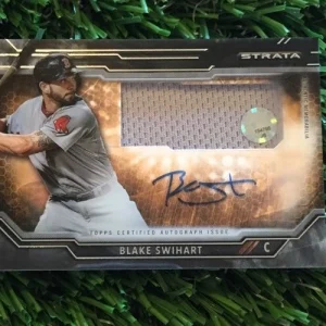2015 Topps Strata BB Card #CAAR-BW Blake Swihart Red Sox AUTH PATCH AUTO
