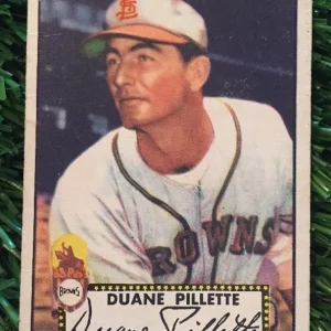 1952 TOPPS #82 DUANE PILLETTE BROWNS RED BACK BASEBALL SEE PICS
