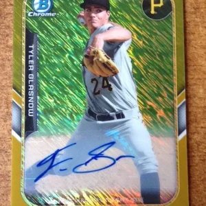 2015 Bowman Chrome Farm Finest MINI Gold AutoTyler Glasnow P Pirates 7/50
