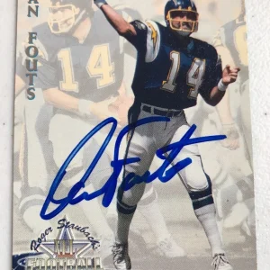 SIGNED FOOTBALL CARD #367~ DAN FOUTS ~ JSA COA