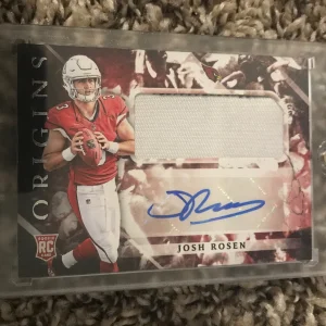 2018 18 PANINI ORIGINS FOOTBALL JOSH ROSEN RPA ROOKIE AUTO JUMBO PATCH 3 COLOR
