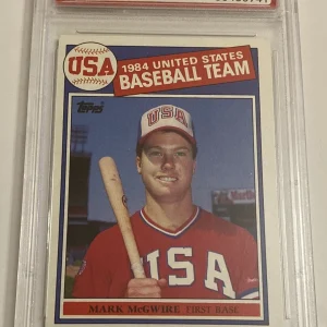 1985 Topps Mark McGwire #401 USA Baseball Team 1984 Rookie Card PSA 7 Home Run
