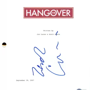 Zach Galifianakis Signed The Hangover Full Script Authentic Autograph Beckett
