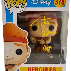 Tate Donovan Signed Hercules Disney 378 Funko Figure Autograph Beckett