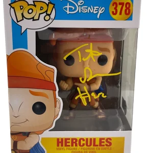 Tate Donovan Signed Hercules Disney 378 Funko Figure Autograph Beckett