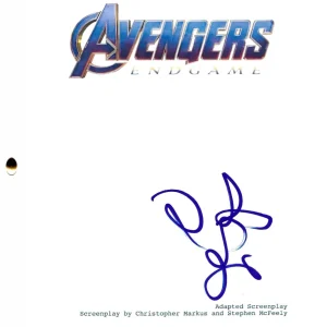 Zoe Saldana Signed Avengers Endgame Full Script Authentic Autograph Beckett
