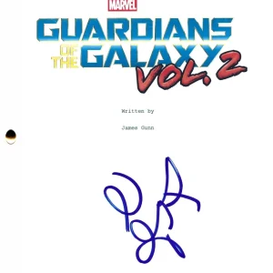 Zoe Saldana Signed Guardians of the Galaxy Script Authentic Autograph Beckett
