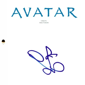 Zoe Saldana Signed Avatar Full Script Authentic Autograph Beckett
