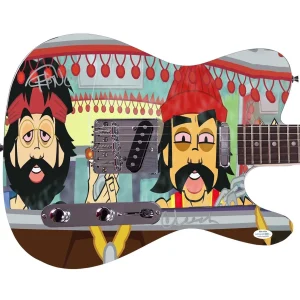 Cheech And Chong Autographed Weed 420 Pot Graphics Photo Poster Signed Guitar
