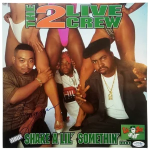 2 Live Crew Chris Won Fresh Kid Ice Signed Album Sleeve ACOA
