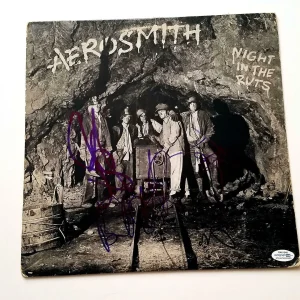 Aerosmith Autographed Full Band Signed Night in Ruts Album ACOA
