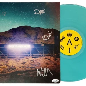Arcade Fire Autographed Signed Everything Now Record Album LP ACOA